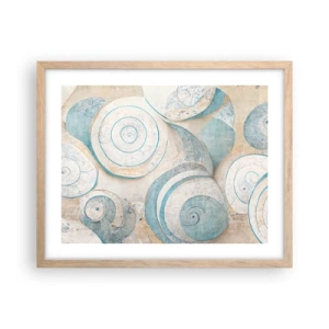 Poster in cornice rovere chiaro - Cosa nasconde la chiocciola? - 50x40 cm