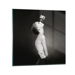 Quadro su vetro - Eleganza eccentrica - 40x40 cm