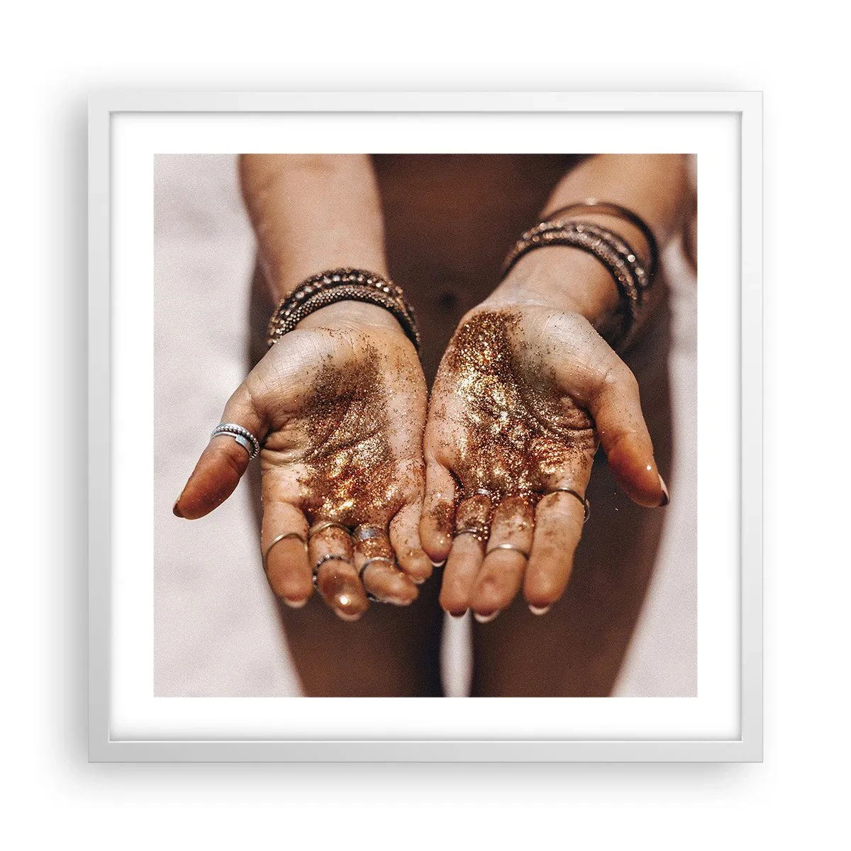 Poster in cornice bianca - Un dono per te - 50x50 cm