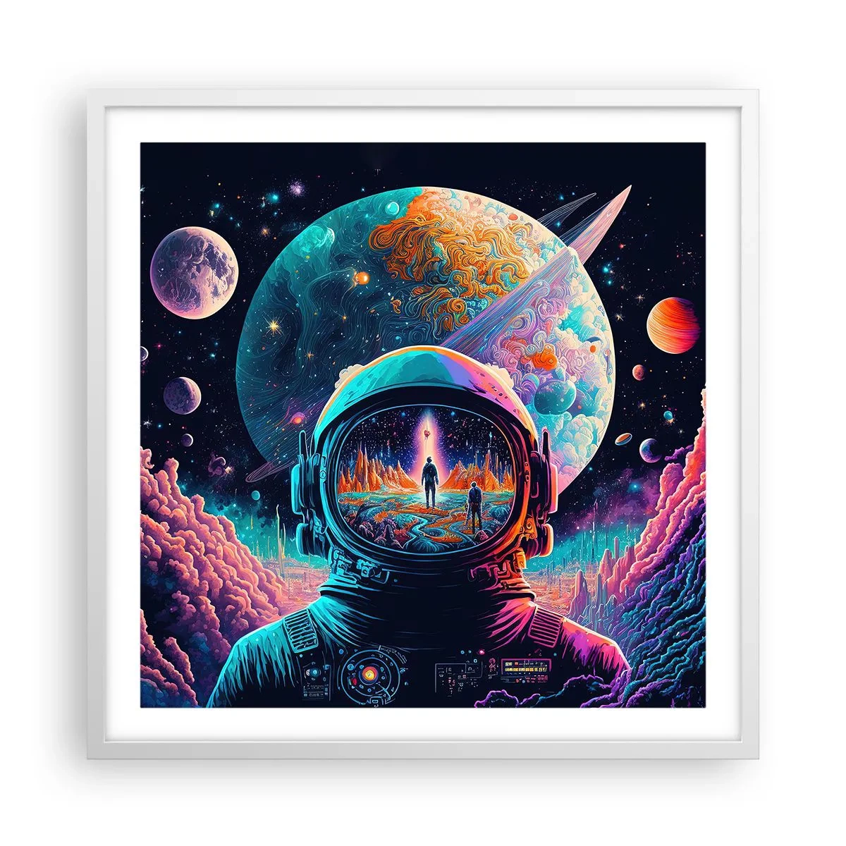 Poster in cornice bianca - I filosofi non l'avevano pensato - 60x60 cm