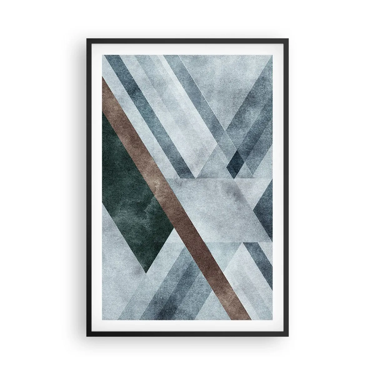 Poster in cornice nera - La ricercata eleganza della geometria - 61x91 cm