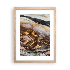 Poster in cornice rovere chiaro - L'elemento della terra - 30x40 cm