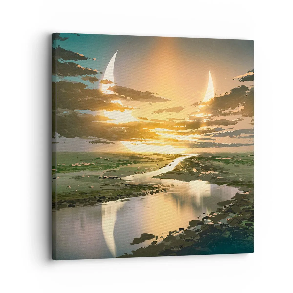 Quadro su tela - Stampe su Tela - Da qualche parte in una galassia lontana - 30x30 cm