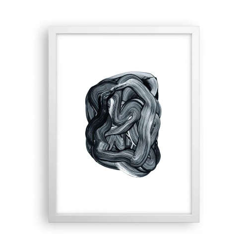 Poster in cornice bianca - Non è così semplice - 30x40 cm