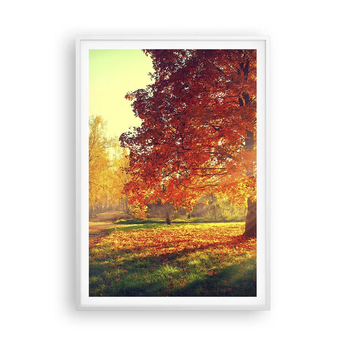 Poster in cornice bianca - Rosso è bello - 70x100 cm