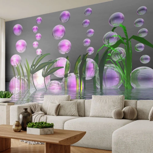 Fotomurali Premium Canvas - Composizione meditativa su leggerezza e vita - Astrazione, Grafica, 3D - 450x315 cm