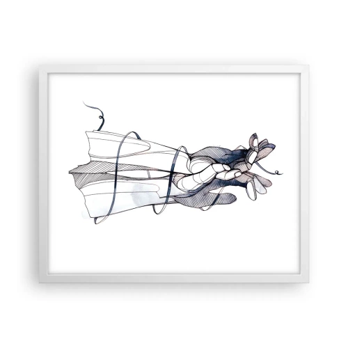 Poster in cornice bianca - Studio del tocco - 50x40 cm