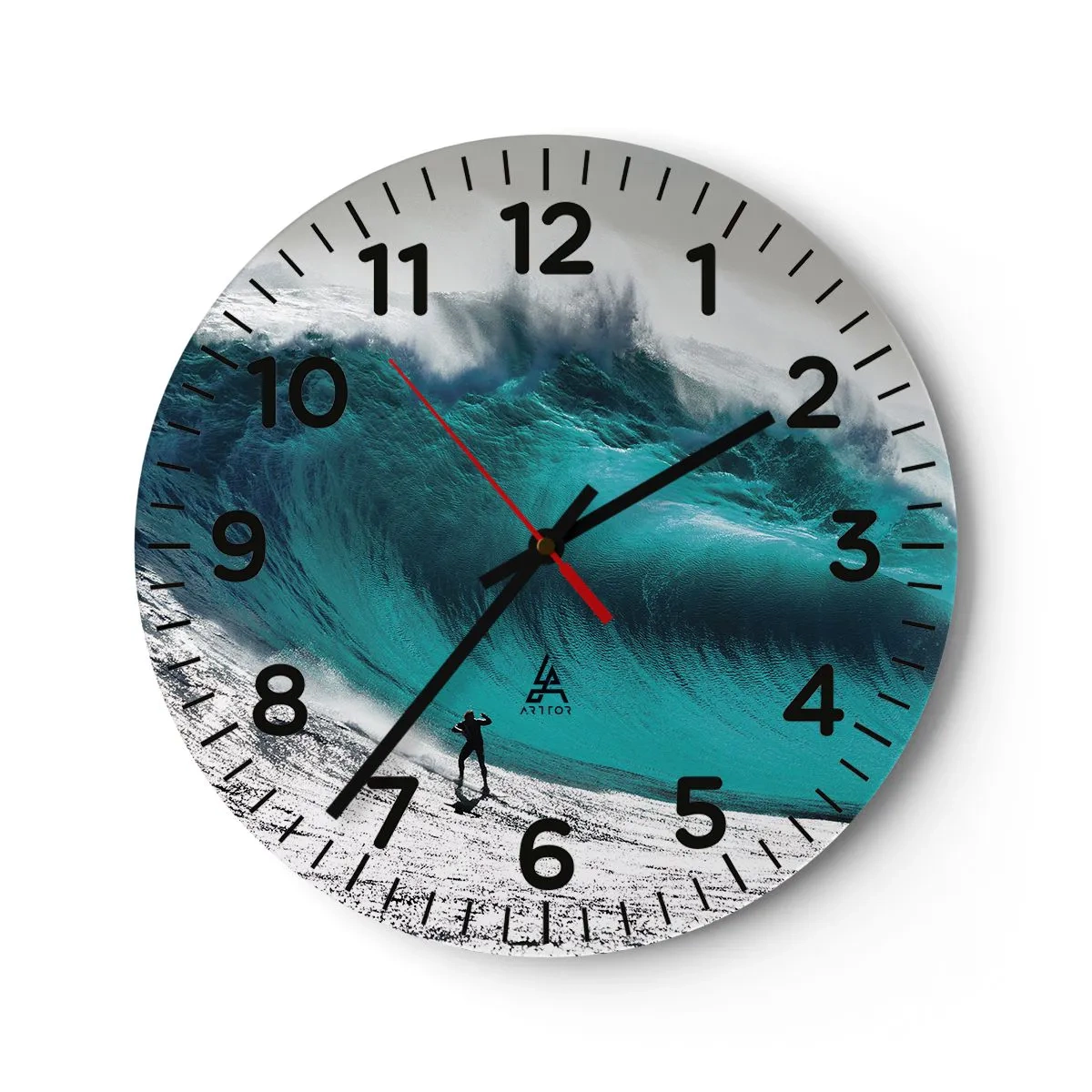 Orologio da parete - Orologio in Vetro - Sfida accettata - 40x40 cm