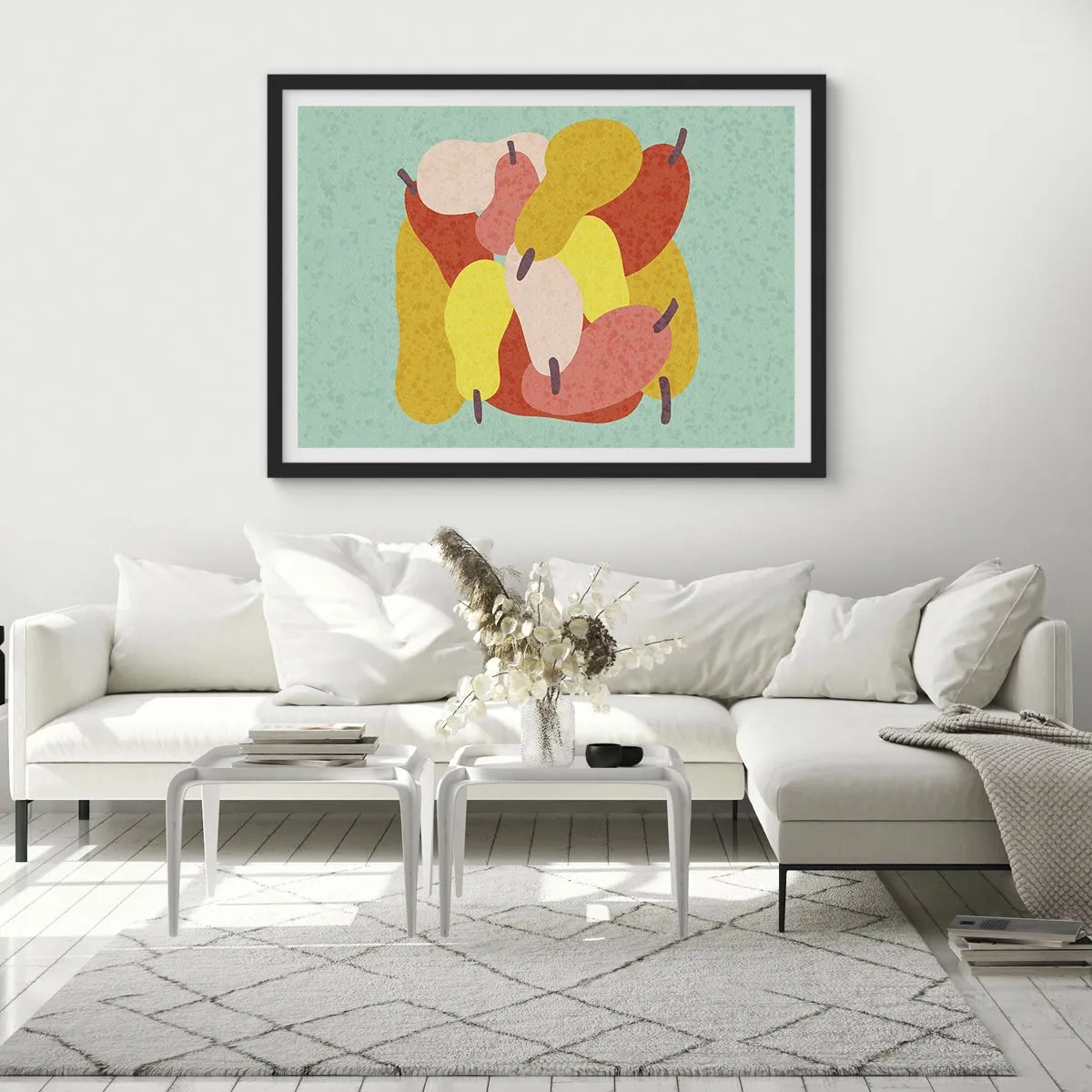 Poster in cornice nera - Assaggia il sole estivo - 50x40 cm