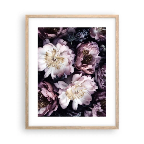 Poster in cornice rovere chiaro - Bouquet nel vecchio stile - 40x50 cm