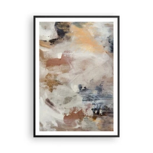 Poster in cornice nera - Astrazione annebbiata - 70x100 cm