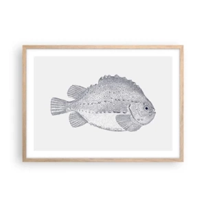 Poster in cornice rovere chiaro - Nell'album del naturalista - 70x50 cm
