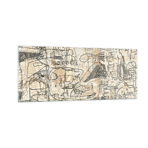 Quadro su vetro - In attesa di essere decifrato - 100x40 cm