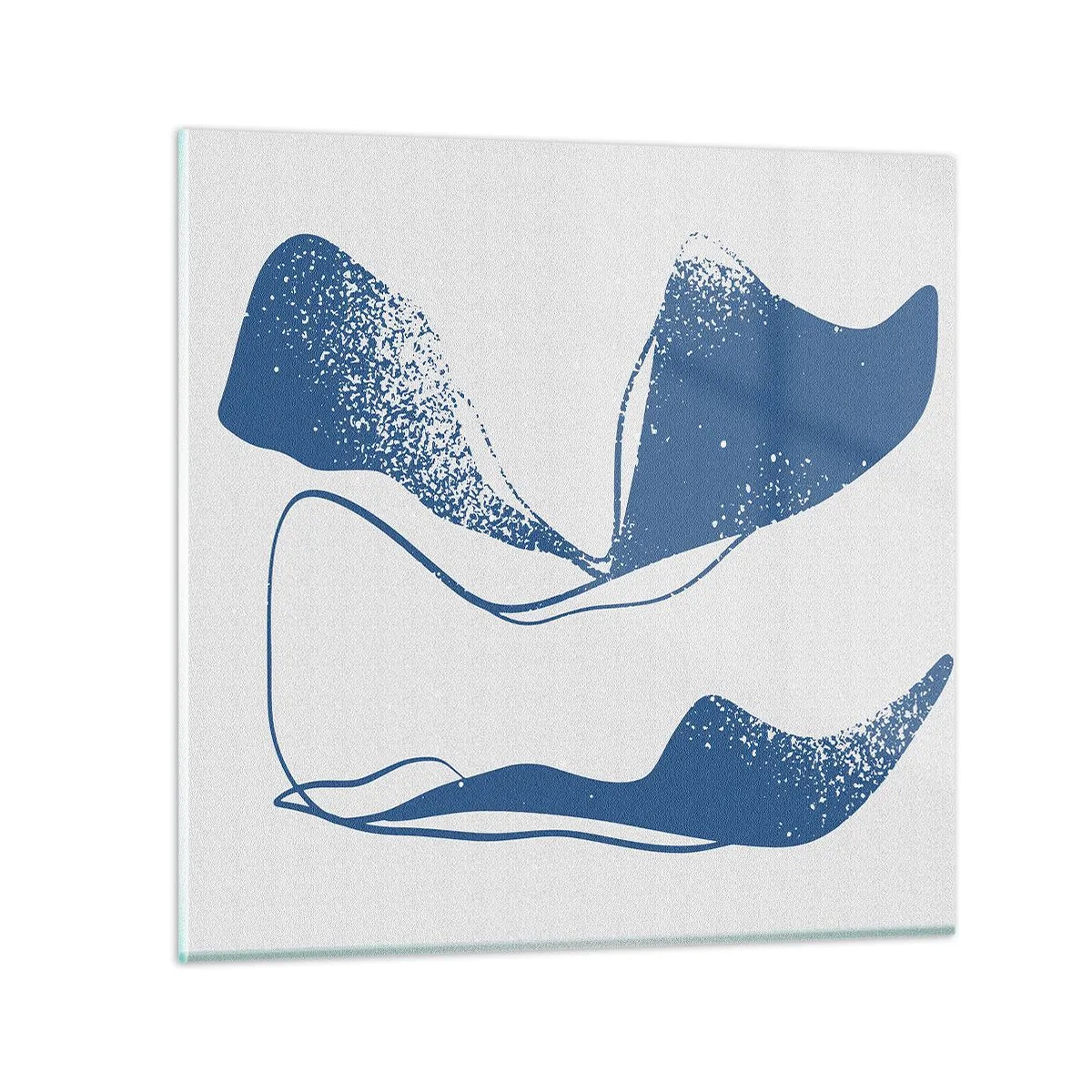 Quadro su vetro - Astrazione alata - 40x40 cm