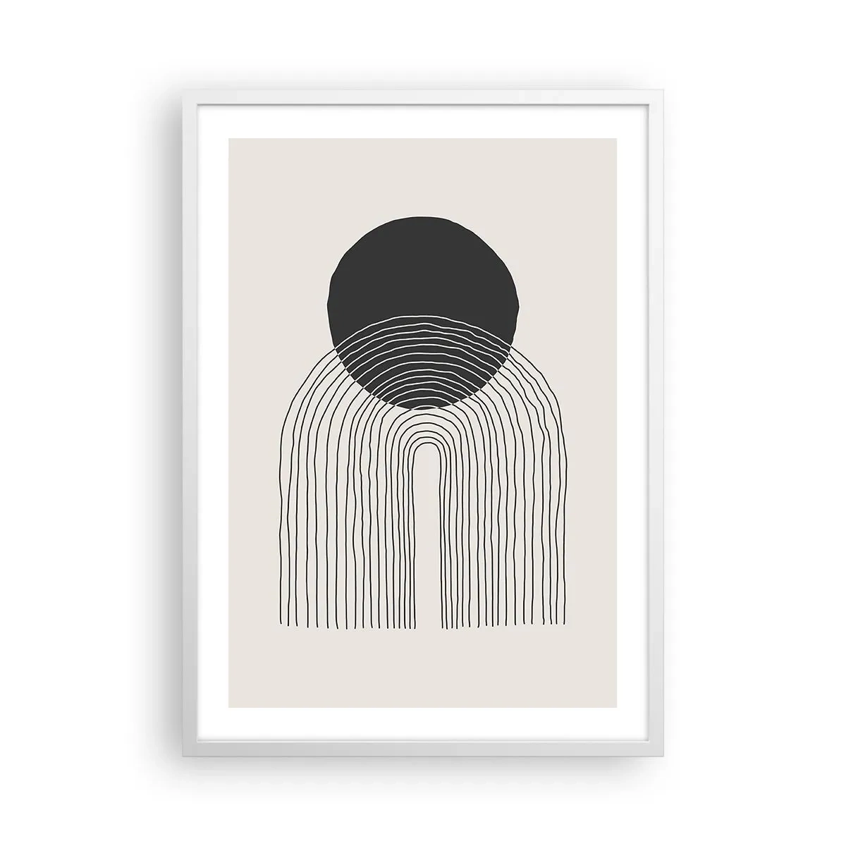 Poster in cornice bianca - Tremore e fiducia - 50x70 cm