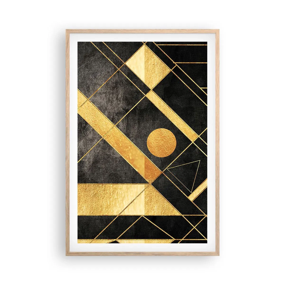 Poster in cornice rovere chiaro - Sole del deserto - 61x91 cm