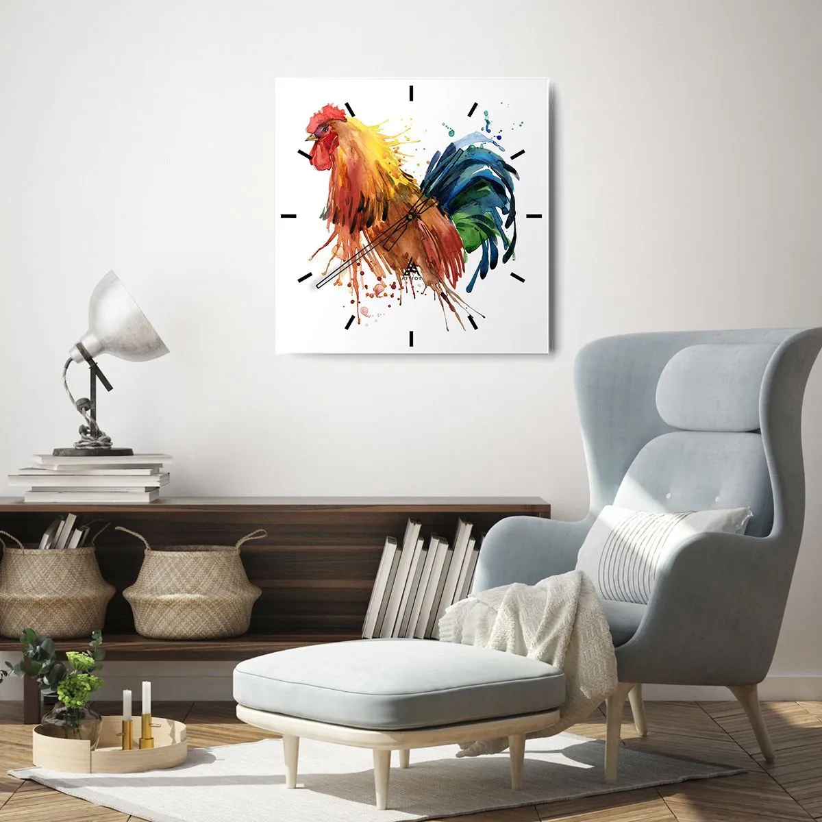 Orologio da parete - Orologio in Vetro - Abito reale, orgoglio reale - 40x40 cm