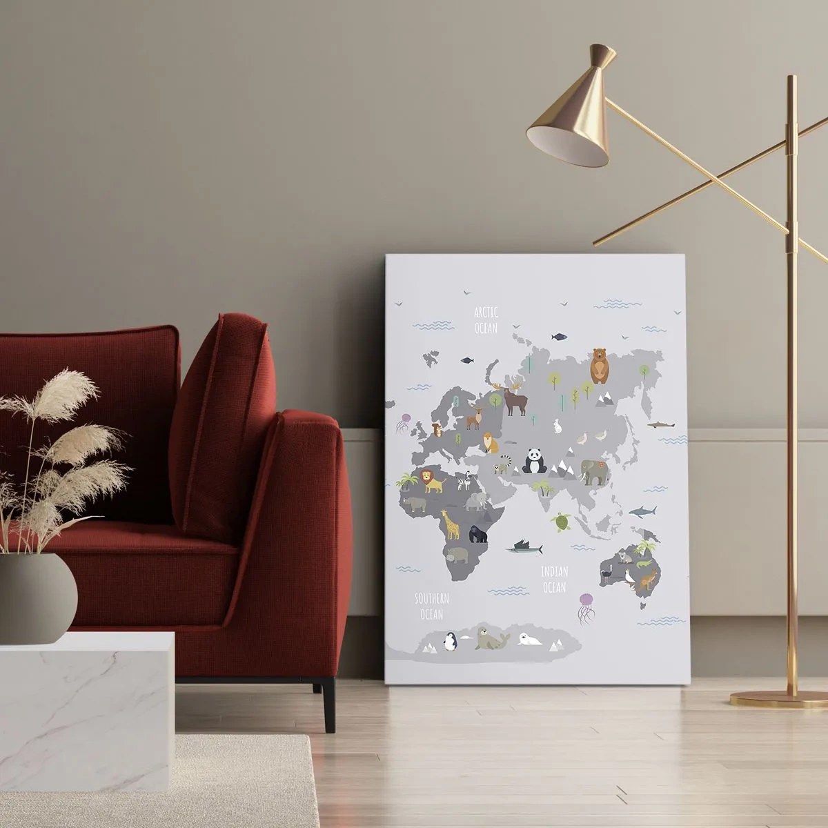 Quadro su tela - Stampe su Tela - Dimmi di dove sei... - 65x120 cm
