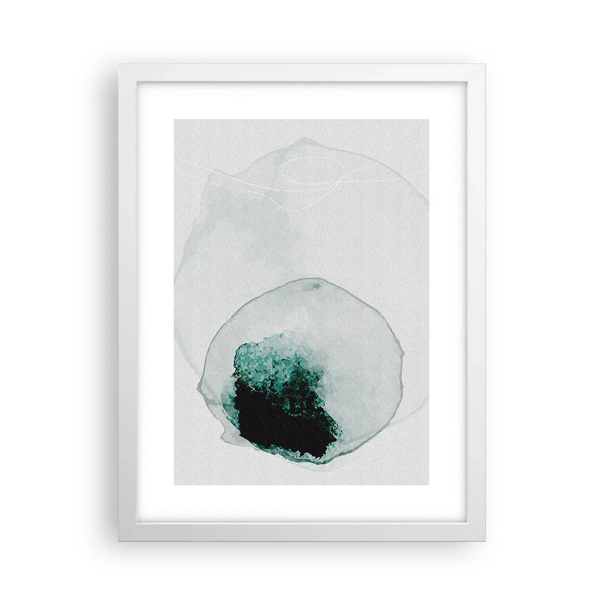 Poster in cornice bianca - In una goccia d'acqua - 30x40 cm