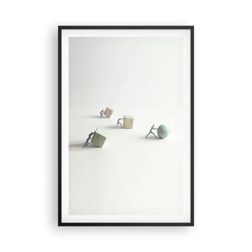 Poster in cornice nera - È la vita - 61x91 cm