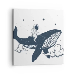 Quadro su tela - Stampe su Tela - Avventura nello spazio - 70x70 cm
