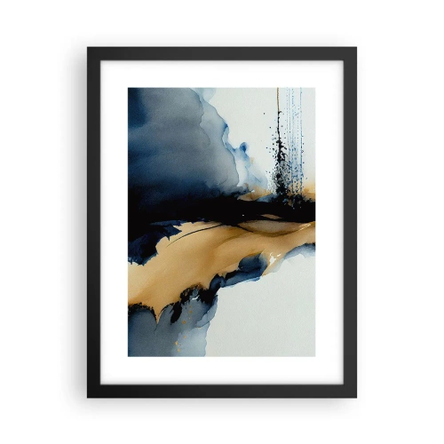 Poster in cornice nera - Dietro la cortina - 30x40 cm
