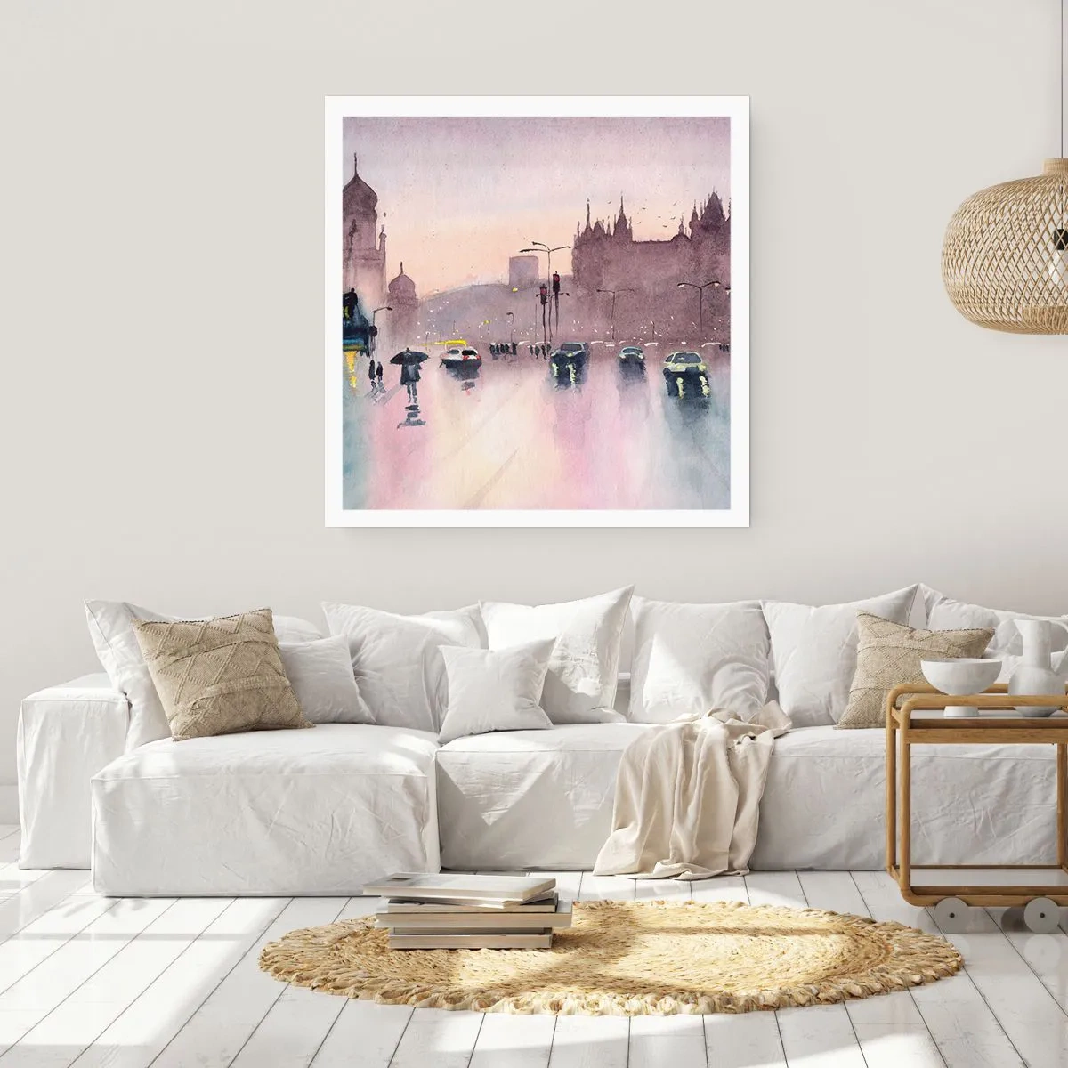 Poster - Nella nebbia piovigginosa - 40x40 cm