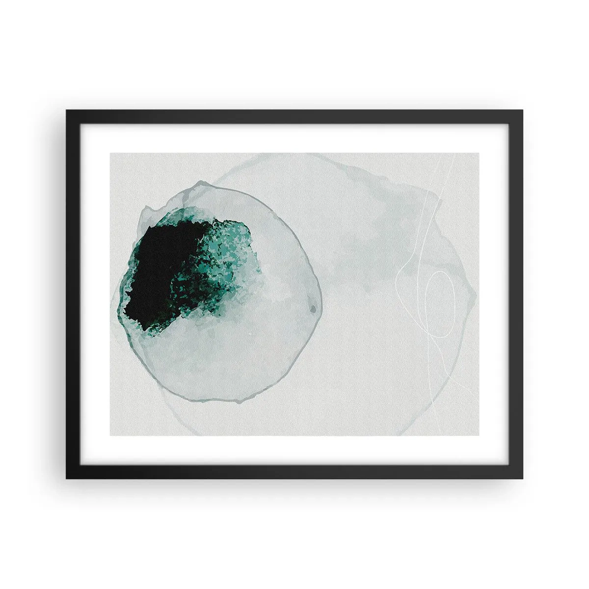 Poster in cornice nera - In una goccia d'acqua - 50x40 cm
