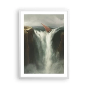 Poster in cornice bianca - Un avvertimento per la vita - 50x70 cm