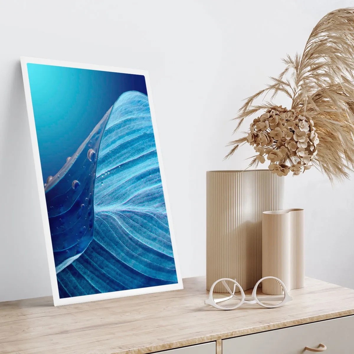 Poster - Gocce di blu nascoste - 30x40 cm