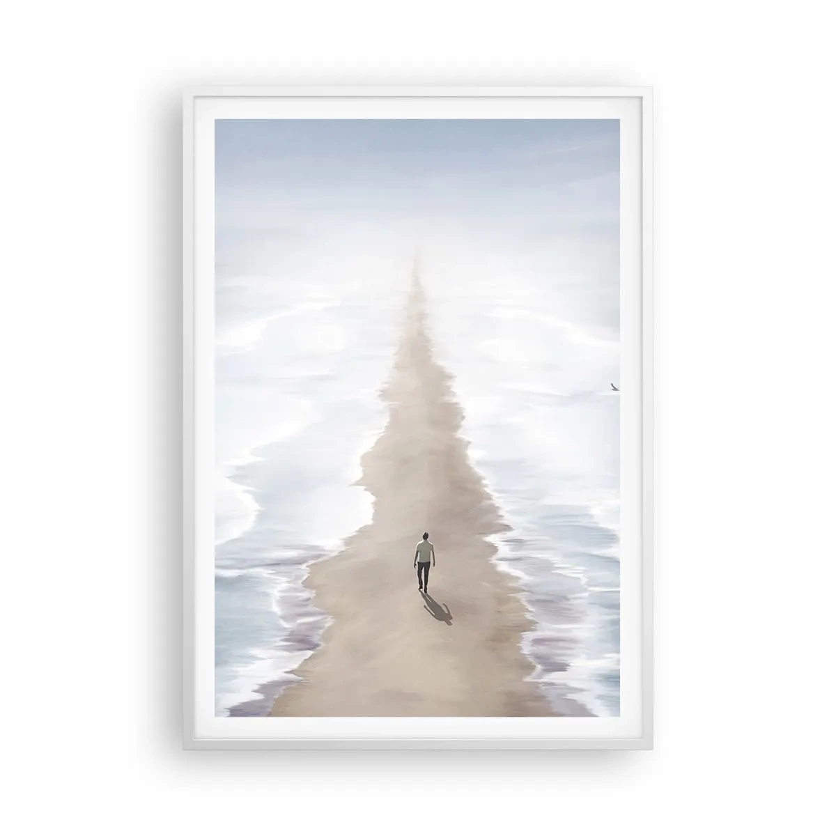 Poster in cornice bianca - Un futuro luminoso - 70x100 cm