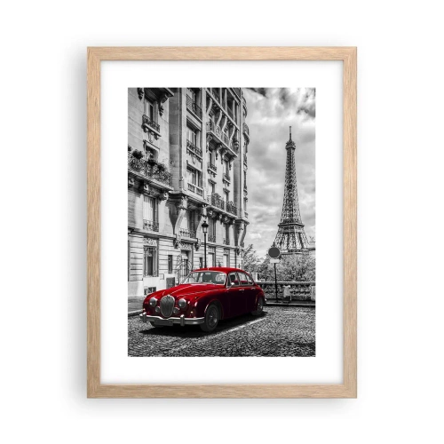 Poster in cornice rovere chiaro - Predatore in città - 30x40 cm