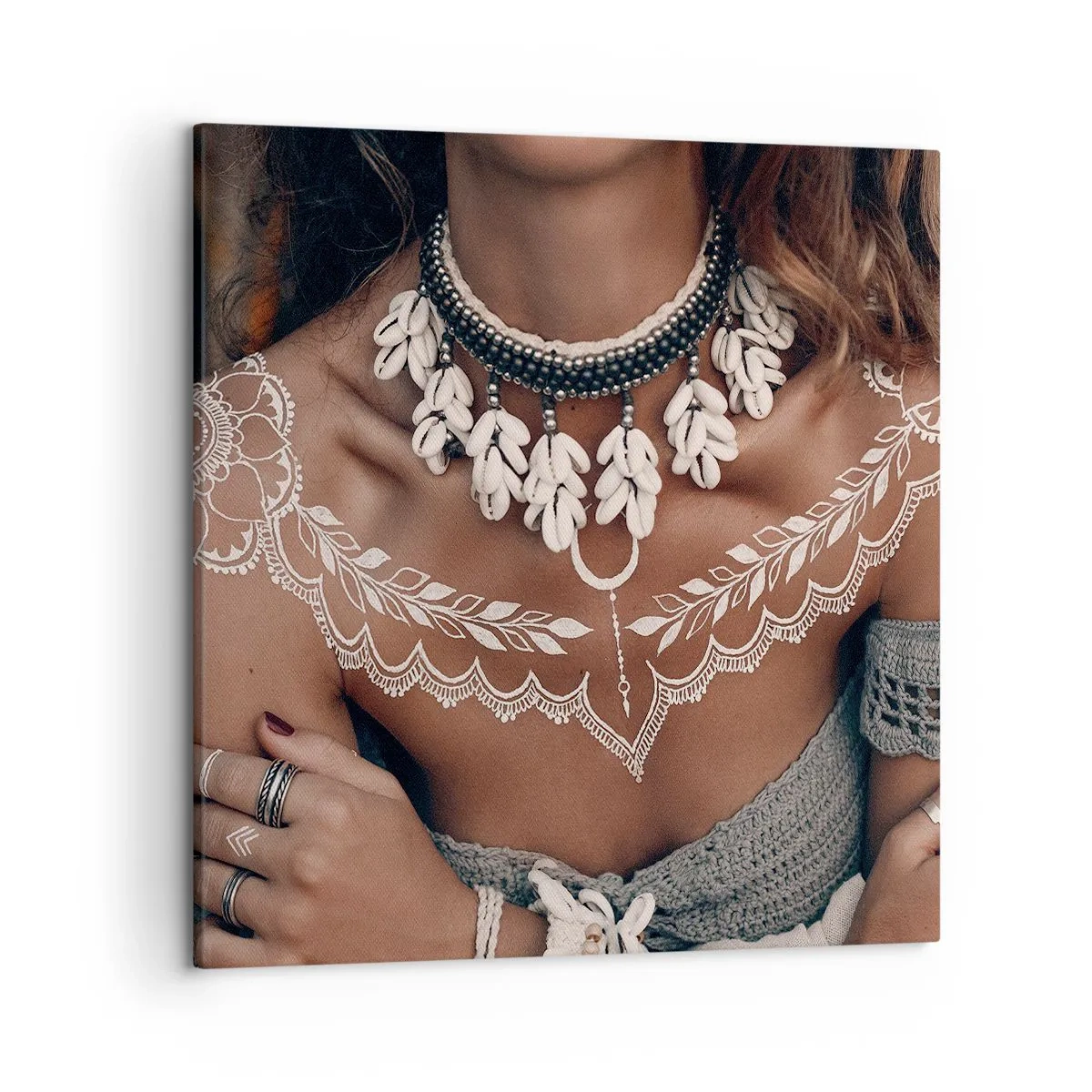 Quadro su tela - Stampe su Tela - Talismani, rituali di femminilità - 50x50 cm