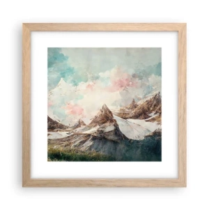 Poster in cornice rovere chiaro - Lame di roccia - 30x30 cm