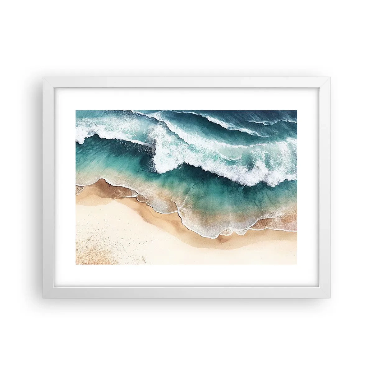 Poster in cornice bianca - L'eterno incontro - 40x30 cm