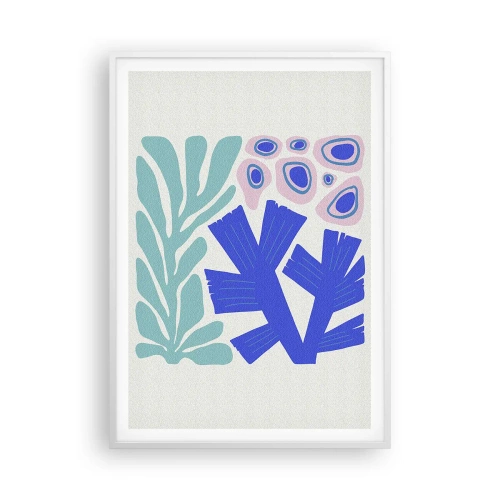 Poster in cornice bianca - Giardino sotto il mare - 70x100 cm