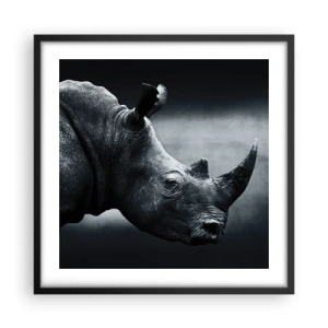 Poster in cornice nera - Profilo destro - 50x50 cm