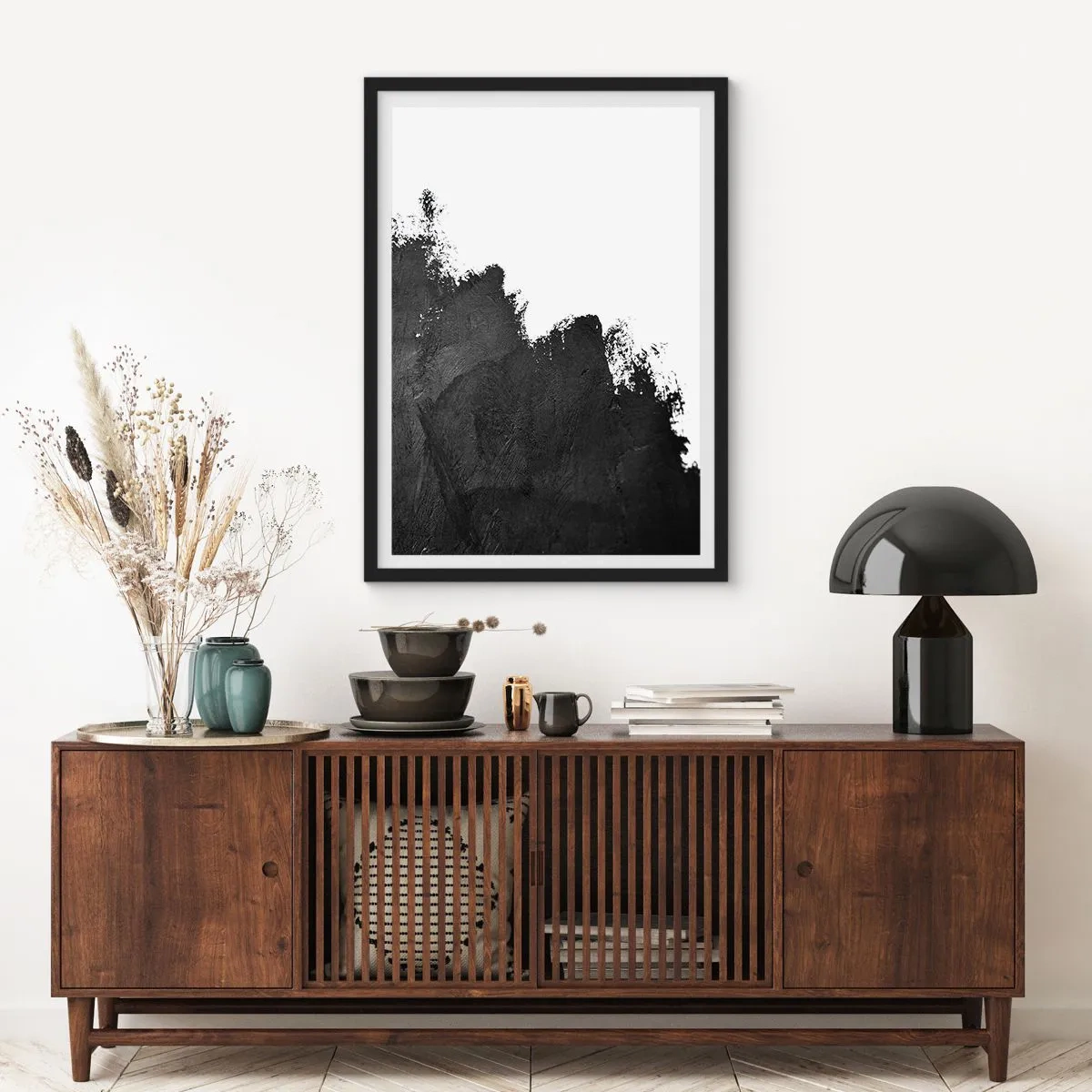 Poster in cornice nera - Gli elementi: la terra - 40x50 cm
