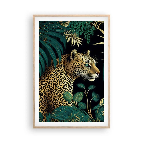 Poster in cornice rovere chiaro - Il signore della giungla - 61x91 cm