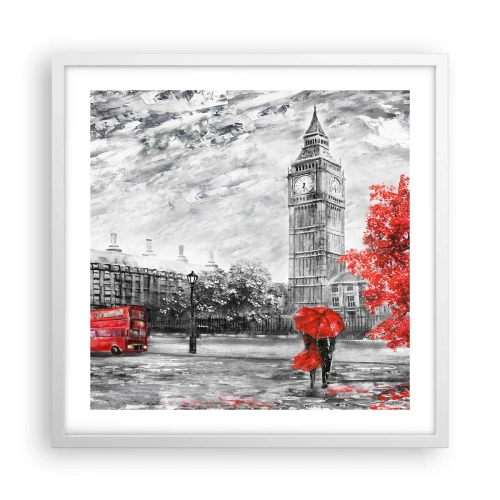 Poster in cornice bianca - Un giorno eccitante - 50x50 cm