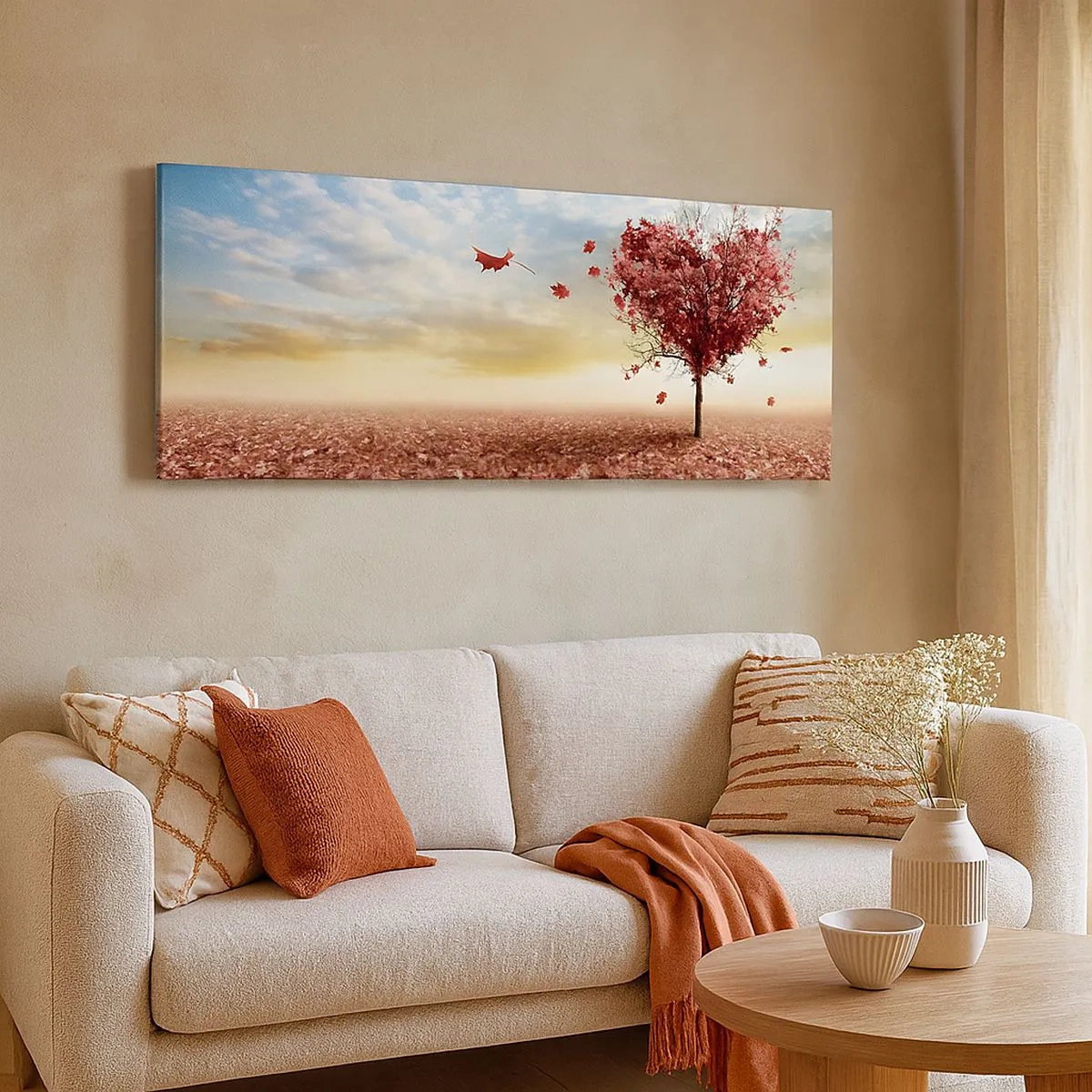 Quadro su tela - Stampe su Tela - Ama questo autunno - 100x40 cm