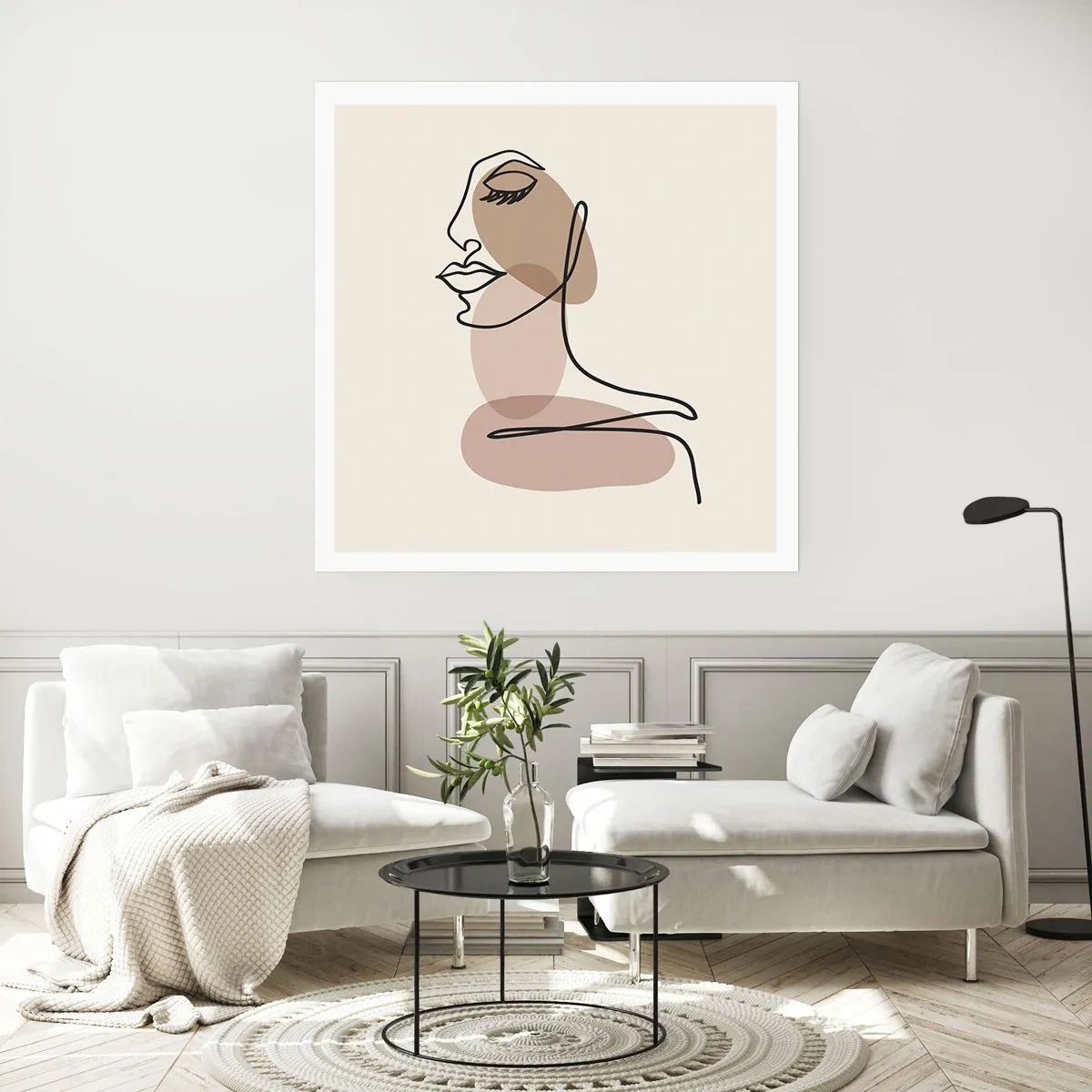 Poster - Ascoltando se stessa - 40x40 cm