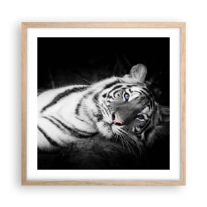 Poster in cornice rovere chiaro - Selvaggità e pace - 50x50 cm