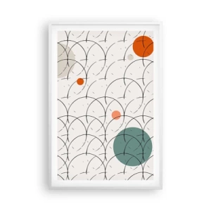 Poster in cornice bianca - Nello spirito della pop-art - 61x91 cm