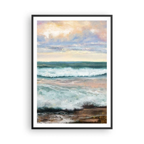 Poster in cornice nera - Dove l'anima si calma - 70x100 cm