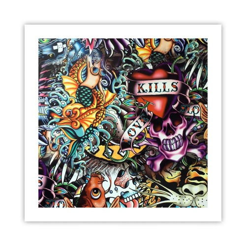 Poster - Il sogno del tatuatore - 50x50 cm