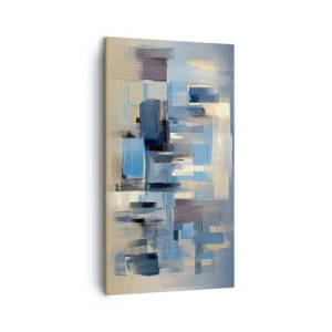 Quadro su tela - Stampe su Tela - Struttura blu - 45x80 cm