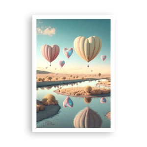 Poster - L'amore permette di volare - 70x100 cm