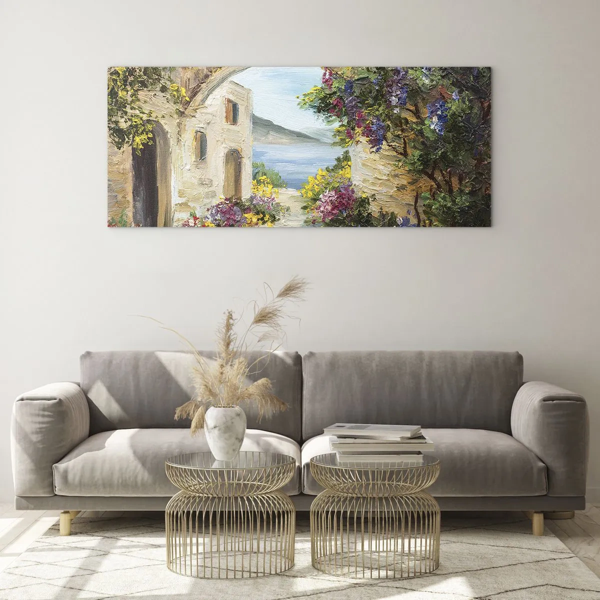 Quadro su vetro - La bellezza della provincia costiera - 90x30 cm