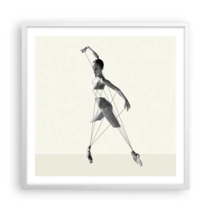Poster in cornice bianca - Nel teatro del mondo - 60x60 cm